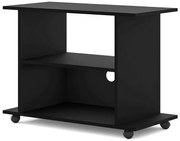 Czarna Szafka Rtv Na Kółkach F7-T53