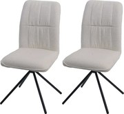 Krzesło do jadalni MCW-N99 (zestaw 2 szt.),  kremowe