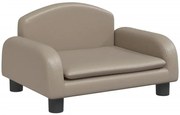 Dziecięca sofa z ekoskóry cappuccino B6-T35