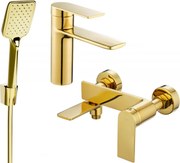 Mexen Zero R62 zestaw wannowy, złoty - 71103R62-50