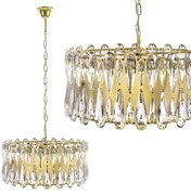 LAMPA SUFITOWA WISZĄCA APP1718-CP ZŁOTA