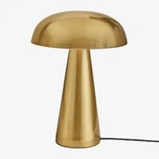 Lampa Stołowa Żeliwna Galina ↑35 Cm Złoto - Sklum