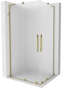 Mexen Velar L Duo kabina prysznicowa rozsuwana 90 x 80 cm, szron, złota - 871-090-080-02-33-50