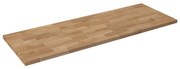 Uniwersalny blat do szafki łazienkowej lub konsoli naturalny dębowy drewno 46 x 160 cm