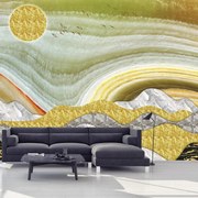 Fototapeta - Złote słońce (196x136 cm)