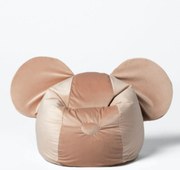 Bladoróżowa pufa dziecięca - worek PUFA EARS