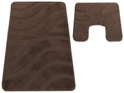 Brązowy zestaw dywaników łazienkowych M4-M27