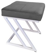 Pufa ZETA LOFT taboret podnóżek podstawa biała BL14