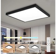 Brilagi-LED Ściemnialna oprawa łazienkowa FRAME SMART LED/50W/230V IP44 czarna + pilot