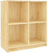 Drewniany naturalny regał kwadratowy T5-E90