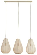 Beżowa lampa wisząca ze szklanym kloszem Itela – Light &amp; Living