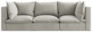 Jasnoszara sofa 255 cm Manao – Makamii