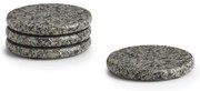 Zestaw granitowych podkładek pod szklanki, Ø10,5 cm