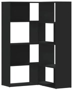 Czarny otwarty nowoczesny regał na książki Z4-L61