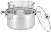 Garnek ze stali nierdzewnej z koszem do smażenia 5,5L M3-L33