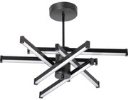 LED Żyrandol 6xLED/10W/230V 3000-6500K śr. 66 cm czarny