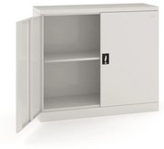 Metalowa szafa narzędziowa, dwudrzwiowa, zamek cylindryczny, 1040 x 1200 x 435 mm