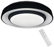 Plafon NAOMI czarna z pilotem SMART Ø380 mm 24W LED RGB