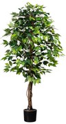 Sztuczna roślina Ficus benjamin, 160 cm, zielony