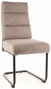 Krzesło tapicerowane BERRY BREGO beżowe SIGNAL