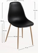 Zestaw 4 Krzese Mykle