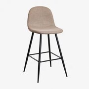 Zestaw 2 Wysokich Stołków Glamm Gris Topo & ↑75 Cm & Negro - Sklum