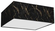 Lampa sufitowa, czarna, kwadratowa, złoto SENSO Black/Gold kwadrat 3xE27