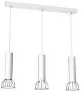Żyrandol na lince DANTE 3xGU10/25W/230V biały/chrom błyszczący