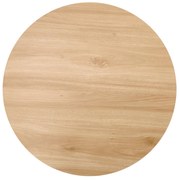 Ława okrągła MDF naturalny/czarny 60/55 LEILA