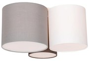 Lampa sufitowa biała, szara i brązowa 3-światłowa - Multidrum Nowoczesny Oswietlenie wewnetrzne
