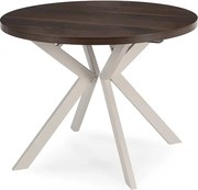 Stół Okrągły Rozkładany LUKAS 100-250 cm Orzech/Kaszmir Japandi
