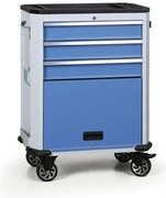 Wózek warsztatowy mobilny na narzędzia EXPERT, 4 szuflady, niebieski