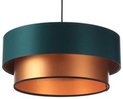 Miedziano-zielona lampa wisząca podwójna - S417 D6-W92