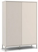 Ryflowana kaszmirowa lamelowa komoda na nóżkach G7-L58