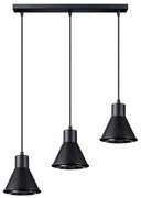 Lampa wisząca TAZILA 3 czarna SOLLUX  LIGHTING
