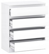 Komoda 4s do sypialni garderoby salonu kolor biały 73 cm