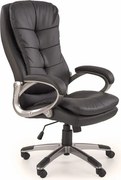 Gabinetowy czarny fotel obrotowy G2-A97