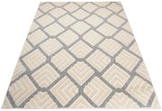 Kremowo-szary dywan zewnętrzny E1-A78