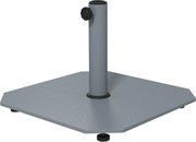 Outsunny Podstawa Parasola z Metalu 18,5 kg na Kółkach, Kwadratowy Uchwyt dla Parasoli 32/38/48mm