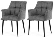 Zestaw krzeseł do jadalni DCH-J2139 GREY2, 2 szt.