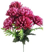 Sztuczny pęk Chryzantem, fioletowy, wysokość 58 cm