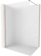 Mexen Kioto-X ścianka prysznicowa Walk-in 50 x 200 cm, szron 10 mm, miedź szczotkowana - 800-050-101-65-30-X