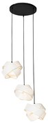 Nowoczesna lampa wisząca biała 3-światłowa - Cloth Nowoczesny Oswietlenie wewnetrzne