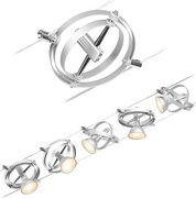 Paulmann 94436 - Zestaw 5xGU5,3/10W reflektor CARDAN 230V matowy chrom