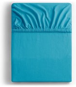 Niebieskie dżersejowe prześcieradło z gumką 90x200 cm Amber – Restilo