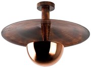 Lampa sufitowa w kolorze miedzi z metalowym kloszem ø 48 cm Kurt – Opviq lights