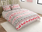 PrzytulneMieszkanie.pl PrzytulneMieszkanie.pl Pościel flanelowa DEER DREAMS białe Rozmiar pościeli: 2 szt 70 x 90 cm | 200 x 220 cm