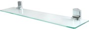 Spirella Szklana półka ścienna Taku 60 cm, błyszcząca stal nierdzewna