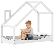 Drewniane łóżko dziecięce domek W7-W94