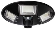 LED Solarna lampa uliczna z czujnikiem LED/22W/6V 6500K IP65 czarny + pilot